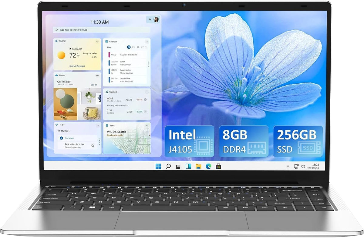 14.1 inch 1080P FHD Laptop Computer with 8GB DDR4 256GB SSD Quad-Core Intel Celeron J4105 G217879