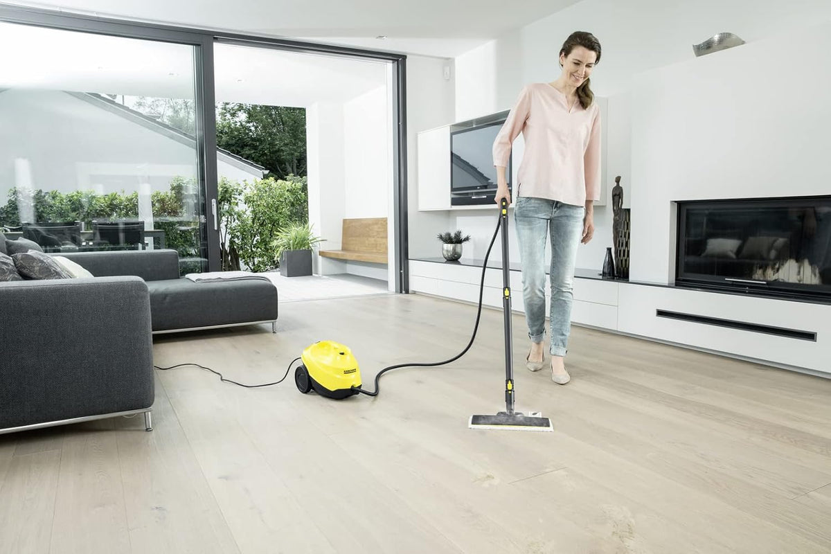 Portable Multi-Purpose Steam Cleaner with Hand & Floor Attachments C346830