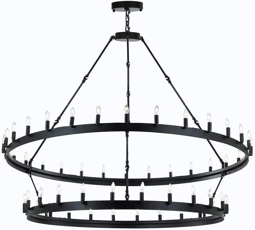 Wrought Iron Vintage Chandelier V32788