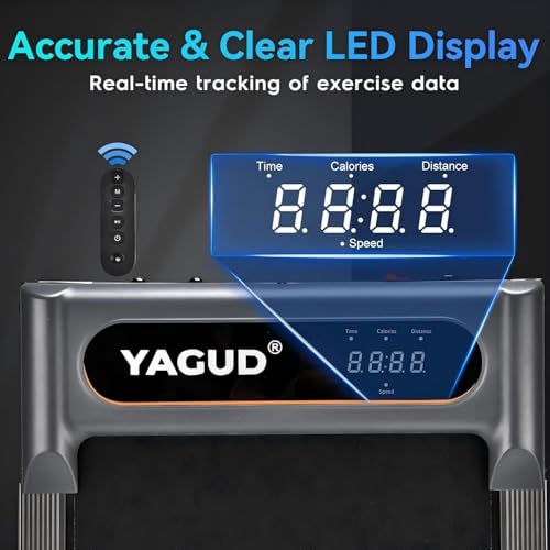 Portable Under Desk Treadmill with Remote Control and LED Display K3289