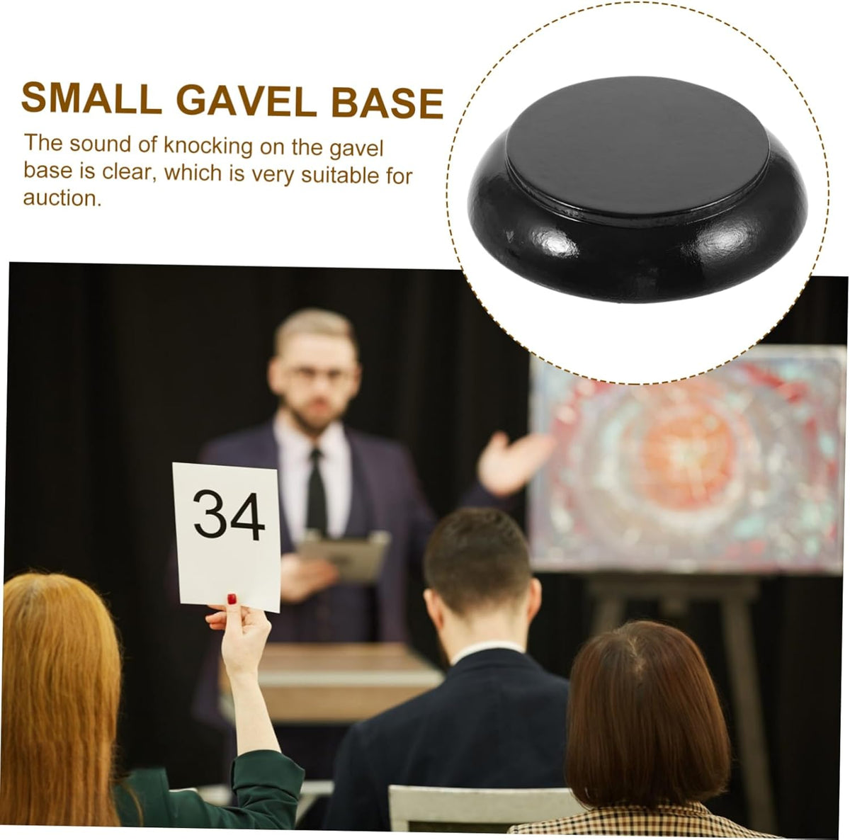 Wood Gavel Base T4858