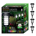 Solar Pathway Lights, 4 Packs D931226