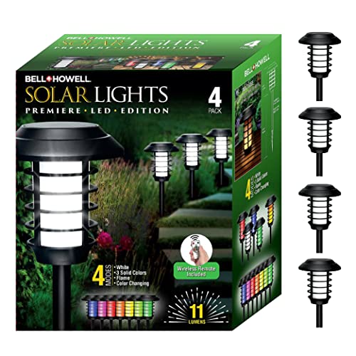 Solar Pathway Lights, 4 Packs D931226