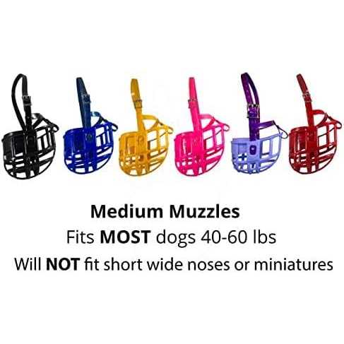 Plastic Dog Muzzle with Adjustable Headstall Z6991
