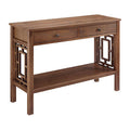 Brown 2-Drawer Console Table U93182