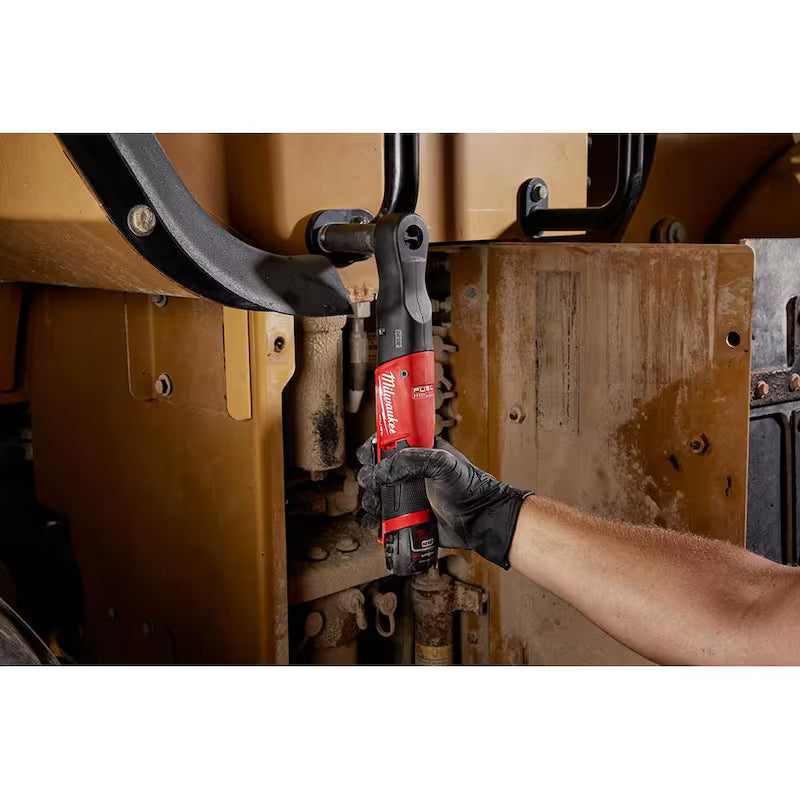 12V Lithium-Ion Brushless Cordless 3/8 in. Ratchet and Jobsite Radio with Two 3.0 Ah Batteries W465