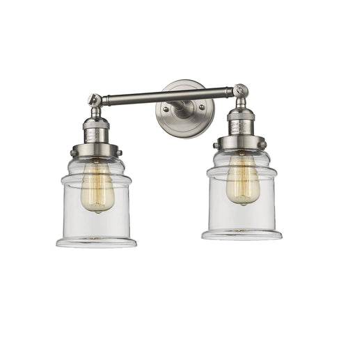 2 Light Brushed Satin Nickel Bath Vanity Light Y7879