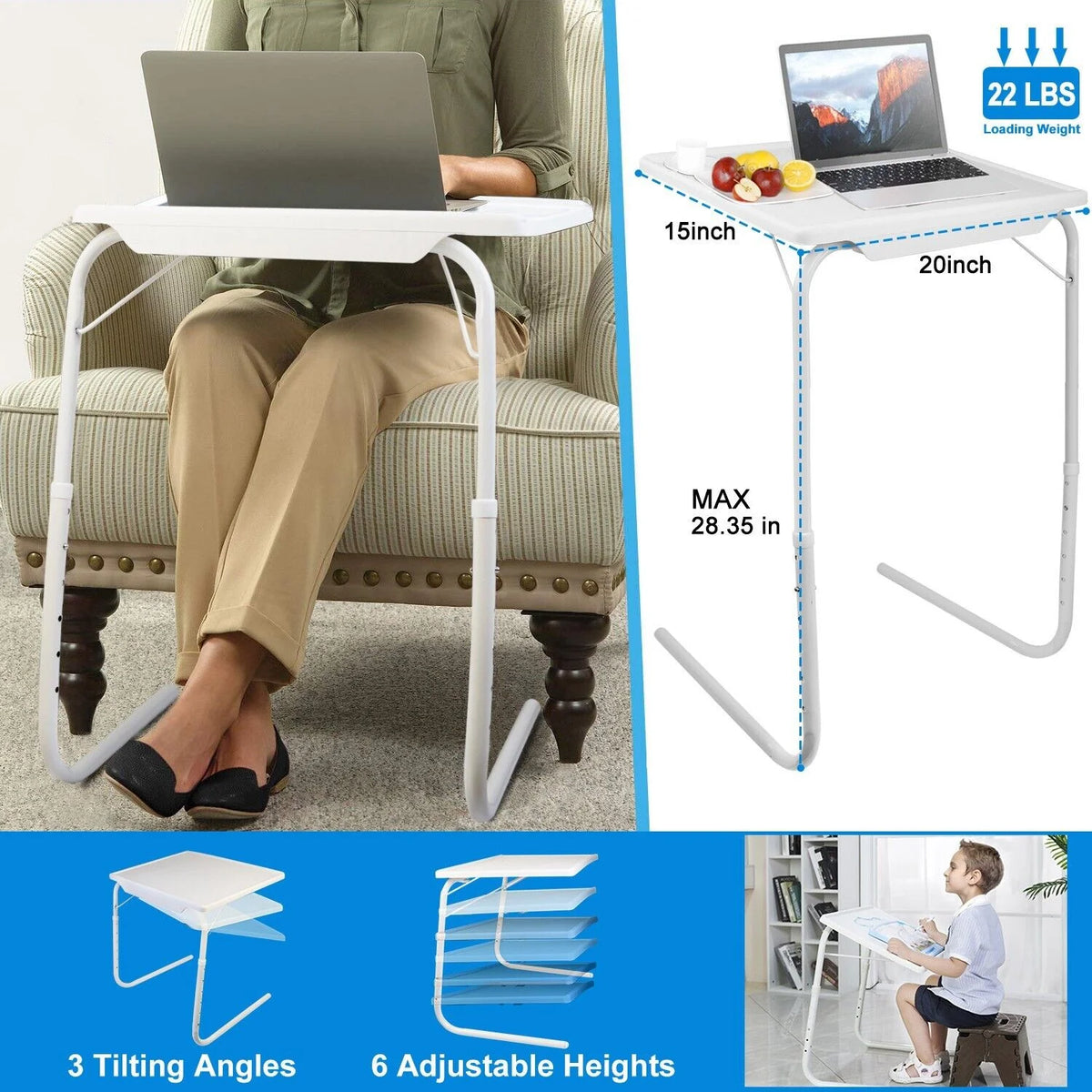 Heavy Duty Foldable TV Tray Table M90390