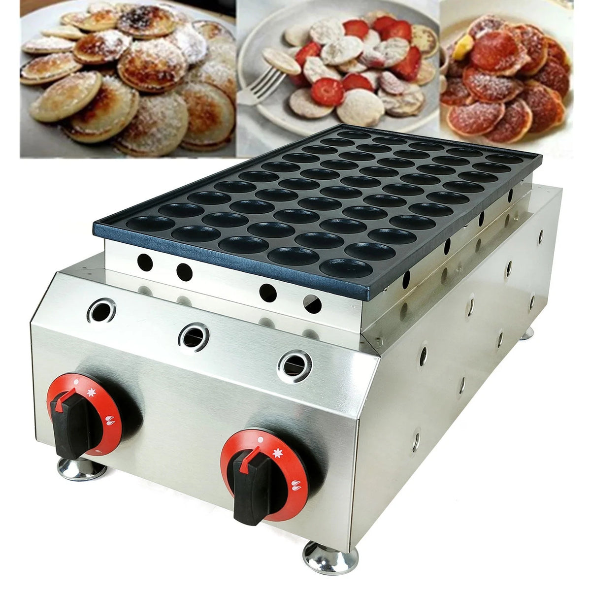 50 Holes Nonstick LPG Dutch Pancakes Baker N9605