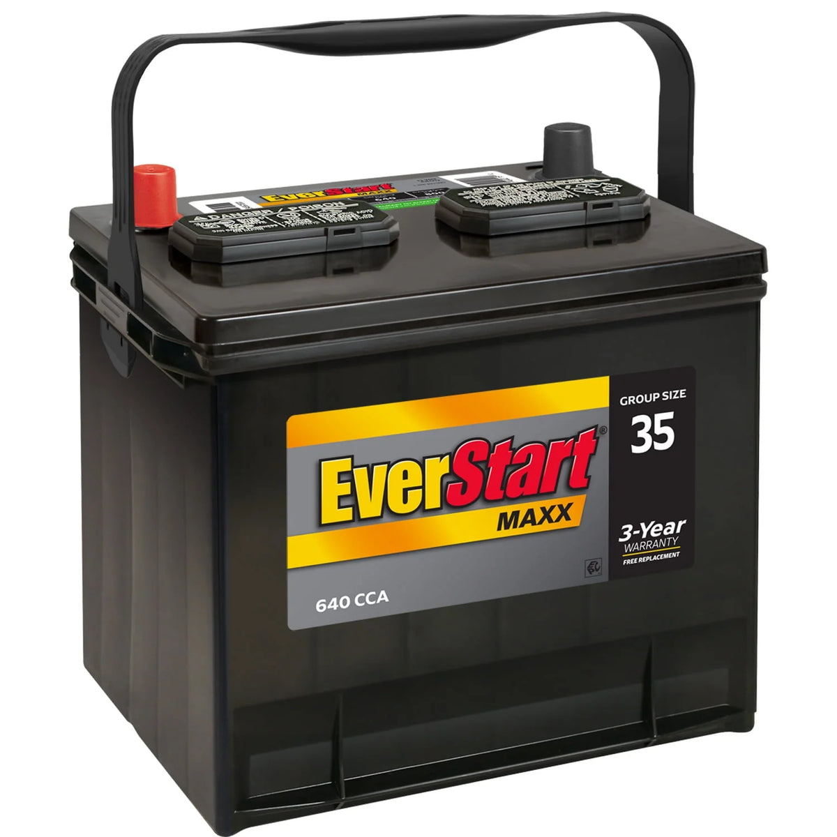 Lead Acid Automotive Battery Group Size 35 12 Volt 640 CCA Q70525