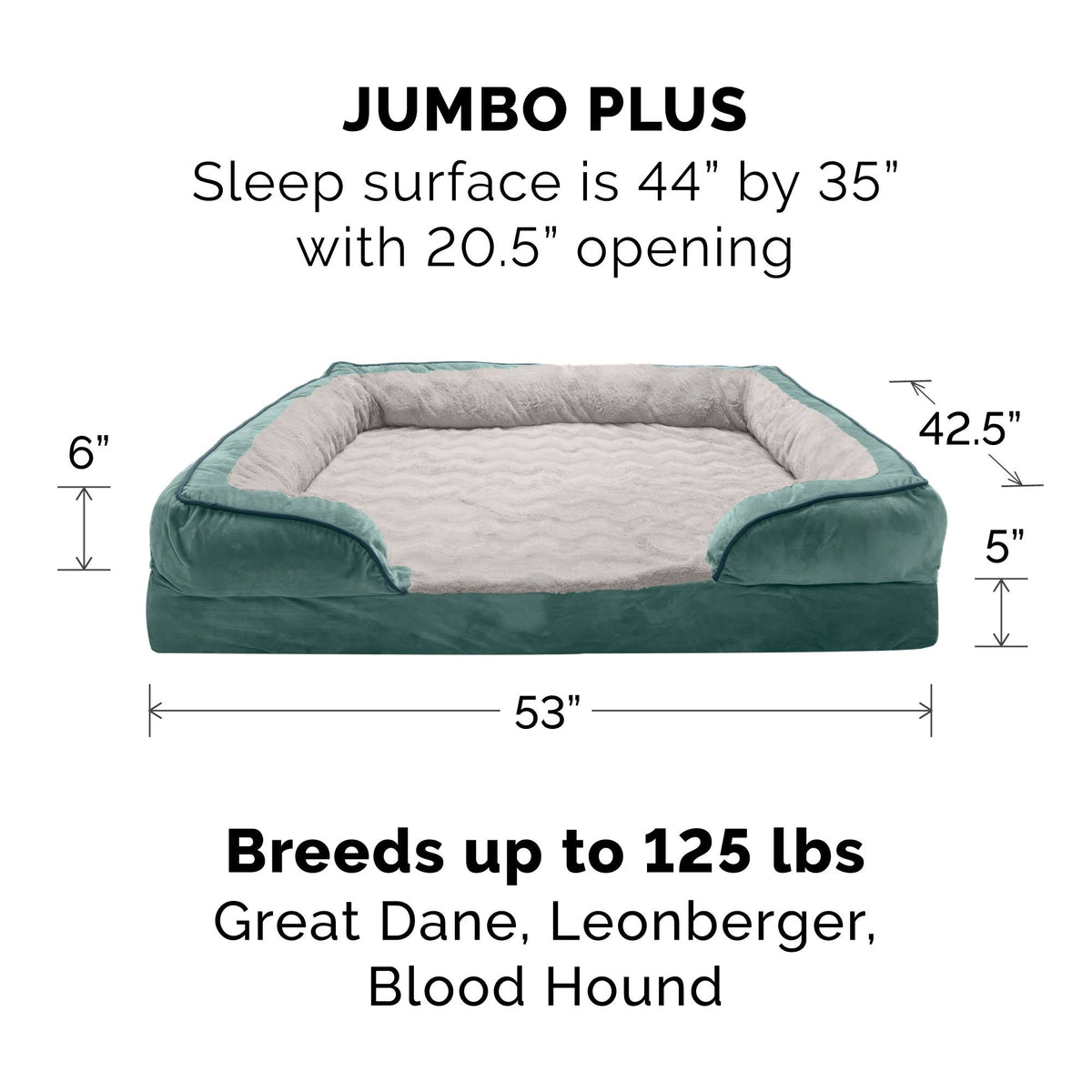 Celadon Green Velvet Sofa Dog Bed M921