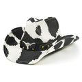 Cow Print Straw Cowboy Hat H727747