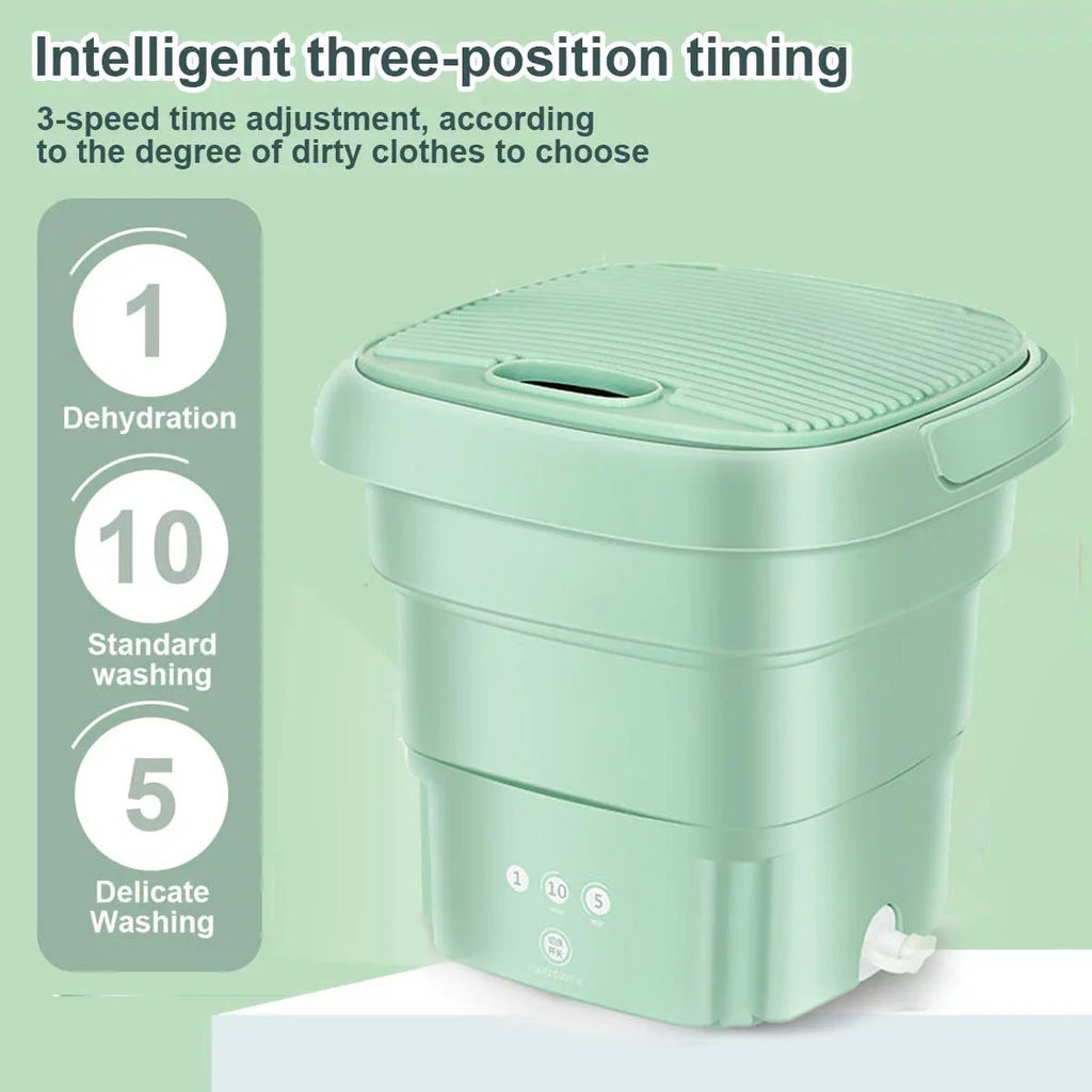 Foldable Mini Washing Machine 3 Speeds Timed O2499