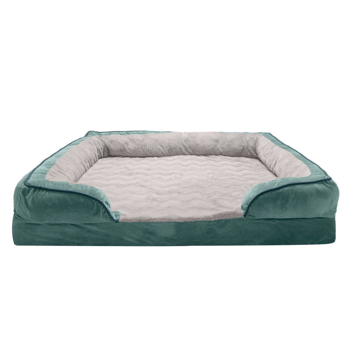 Celadon Green Velvet Sofa Dog Bed M921