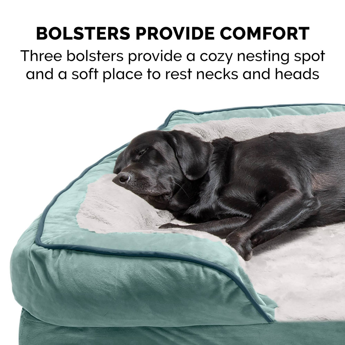 Celadon Green Velvet Sofa Dog Bed M921