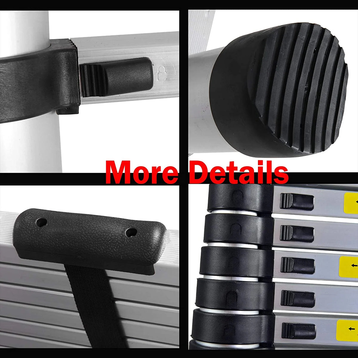 Aluminium Extension Telescopic Ladder with Stand-Off Hook Kit P32426