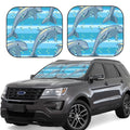 Dolphin Windshield Sun Shade 2-Piece Car Front Window Sunshade G316