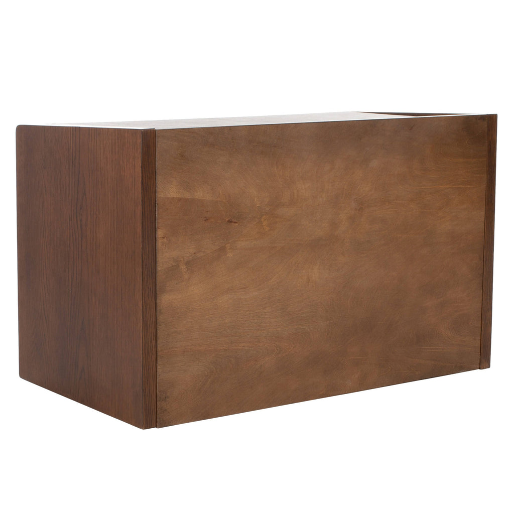 Grey/Walnut Storage Bench O2719