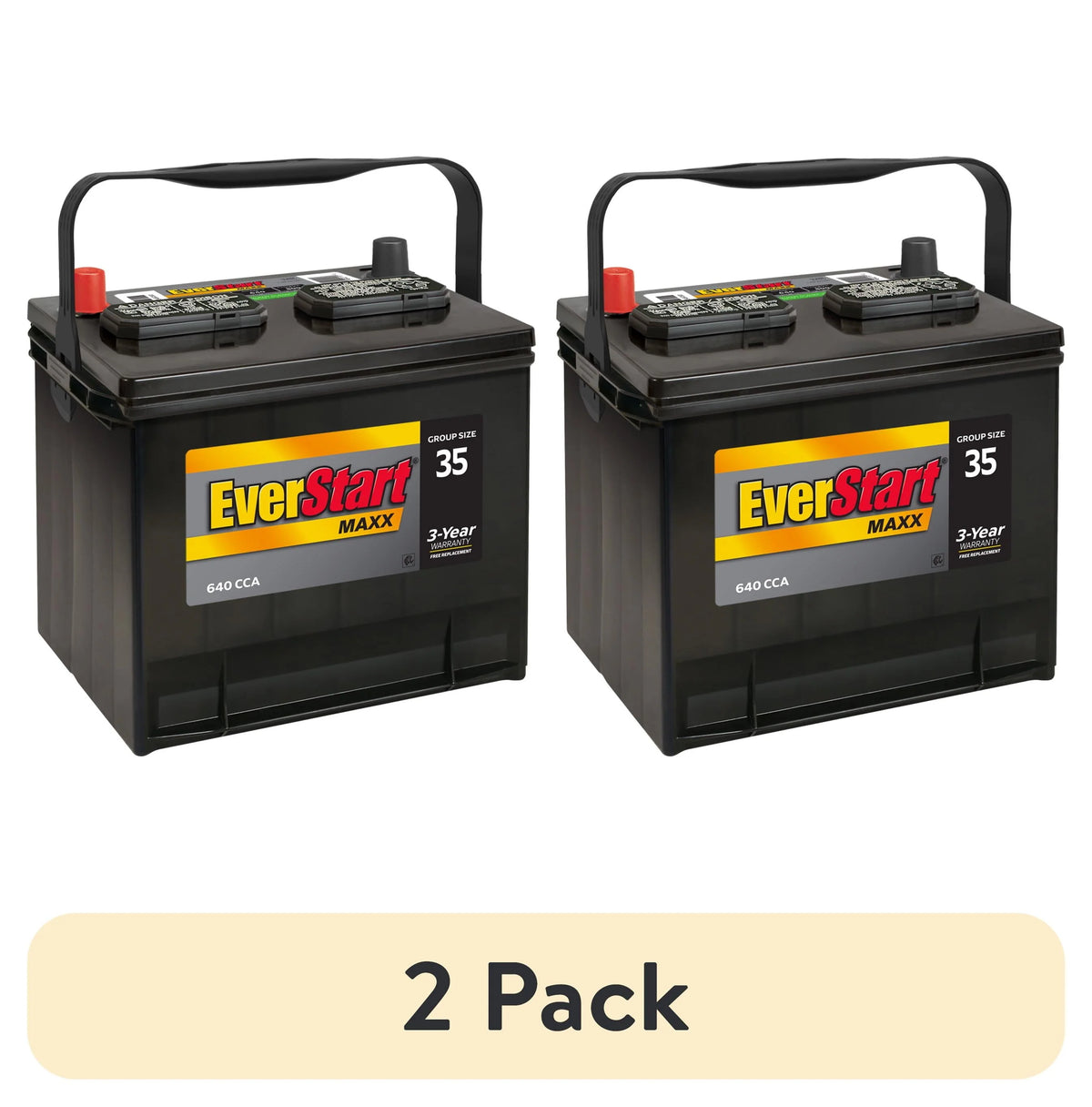 Lead Acid Automotive Battery Group Size 35 12 Volt 640 CCA Q70525