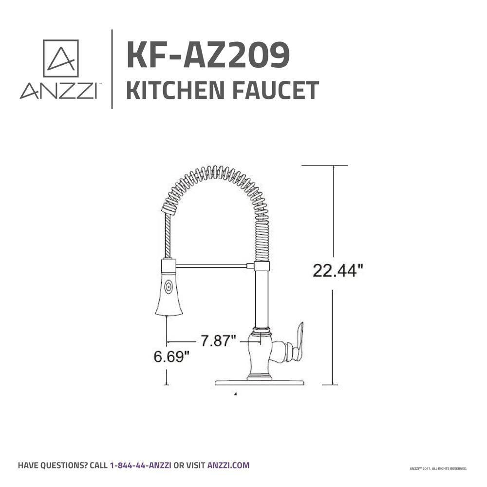 Brushed Nickel Single Handle Kitchen Faucet K300