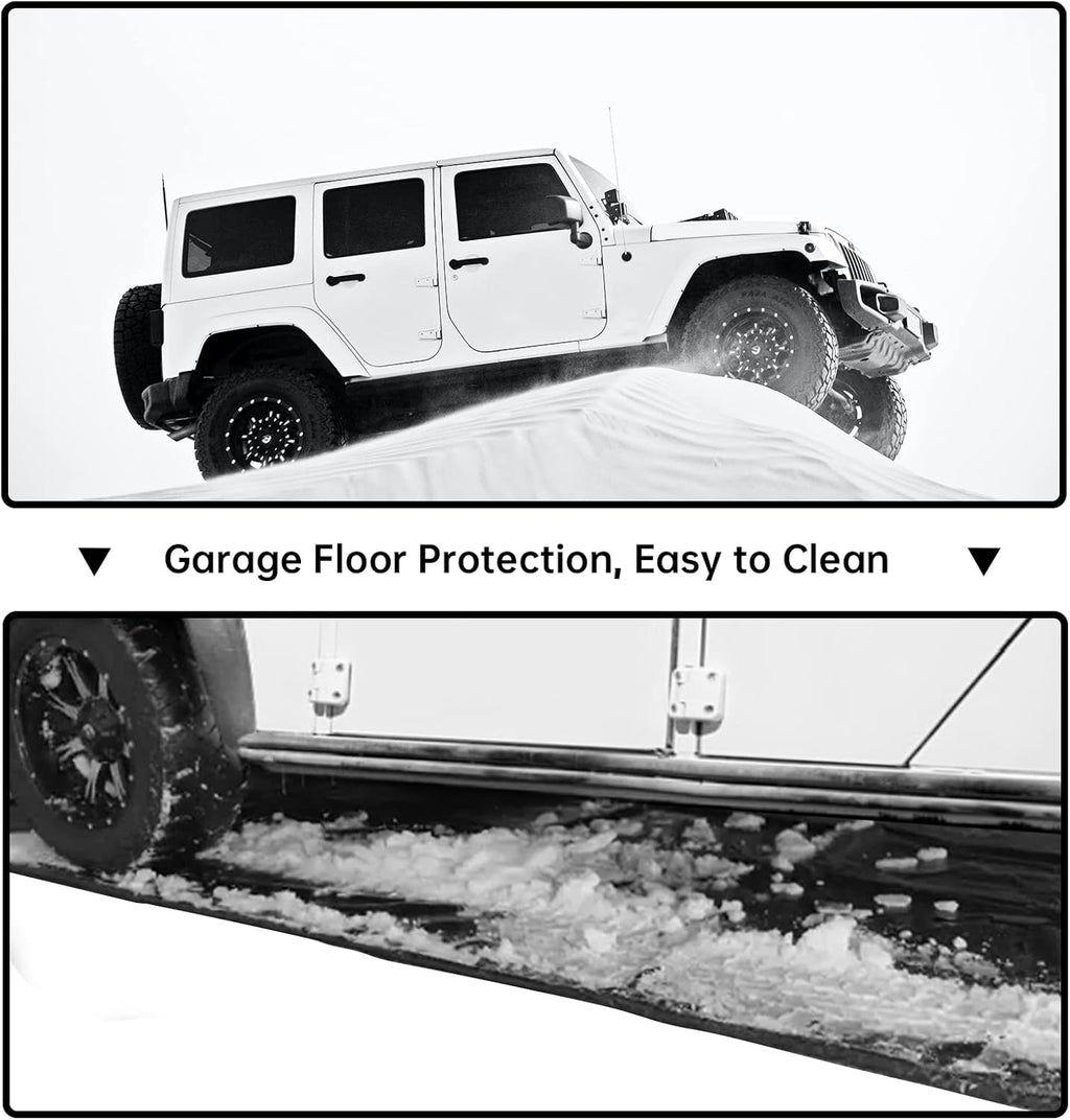 Garage Floor Mat 8'6"x20' Water Barrier Snow Melting Mat G88628