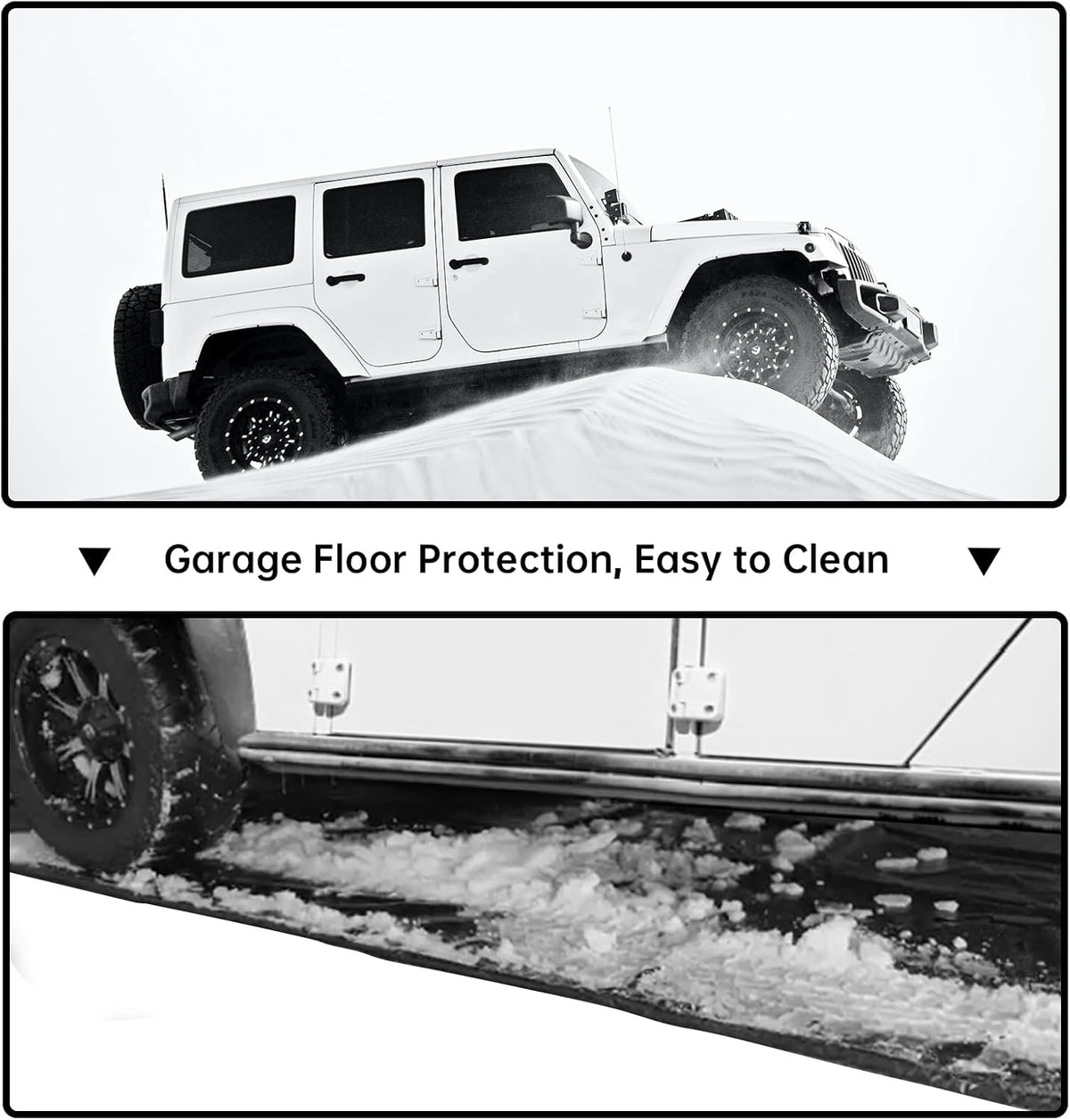 Garage Floor Mat 8'6"x20' Water Barrier Snow Melting Mat G88628