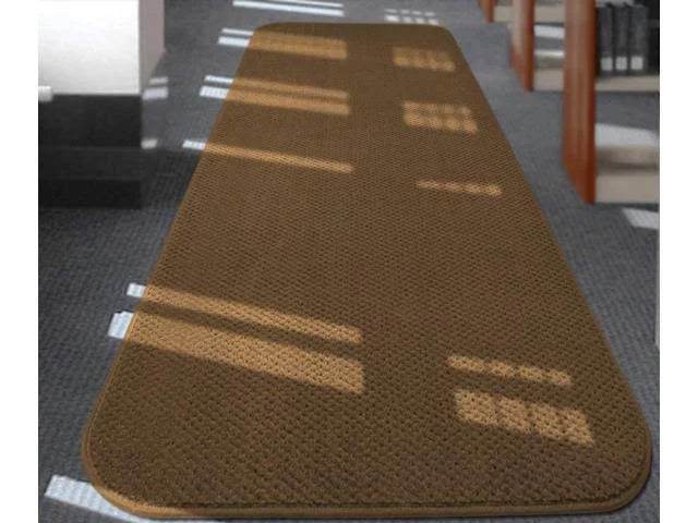 Bronze Gold Skid-Resistant Carpet Runner M8347