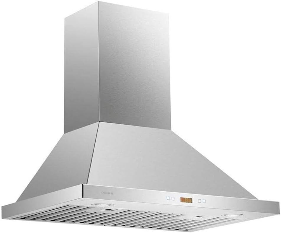 30 Range Hood Wall Mounted Brushed Stainless Steel Vent 900CFM J746576