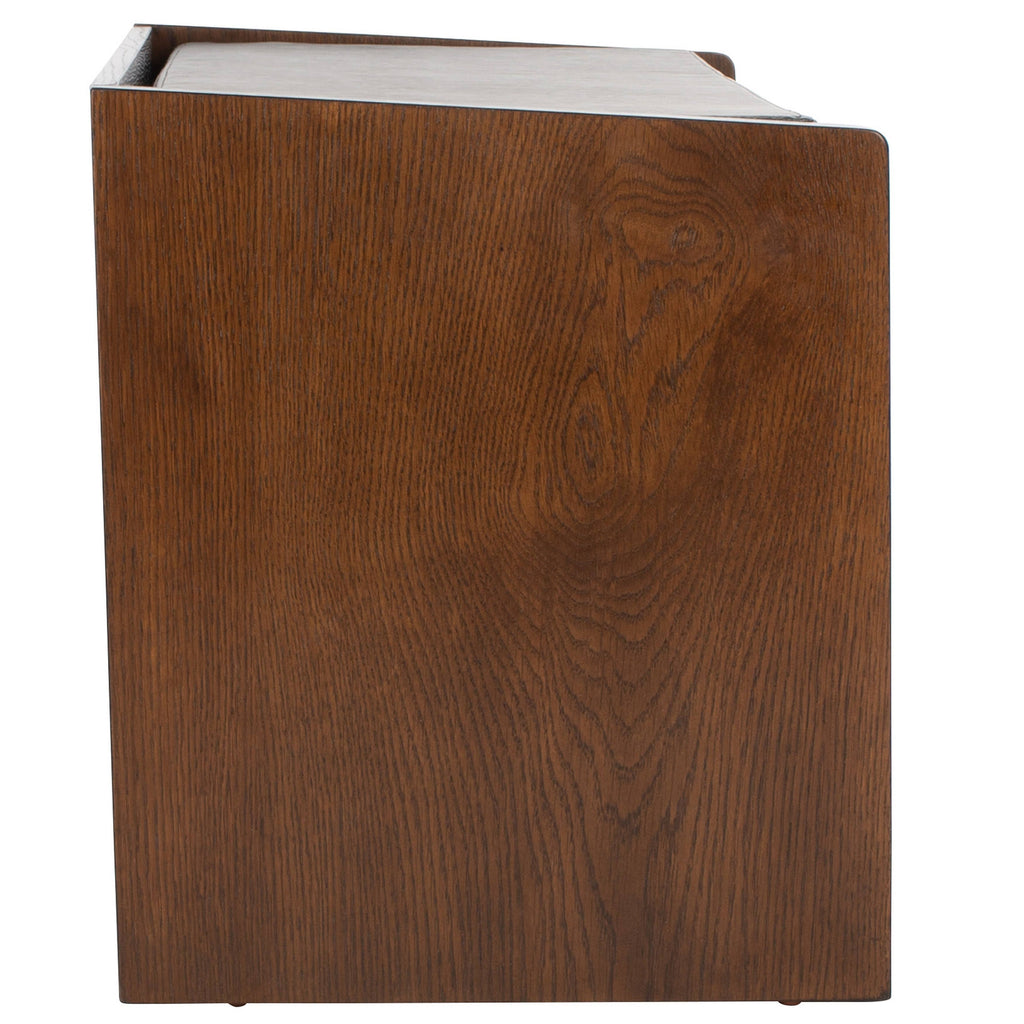 Grey/Walnut Storage Bench O2719